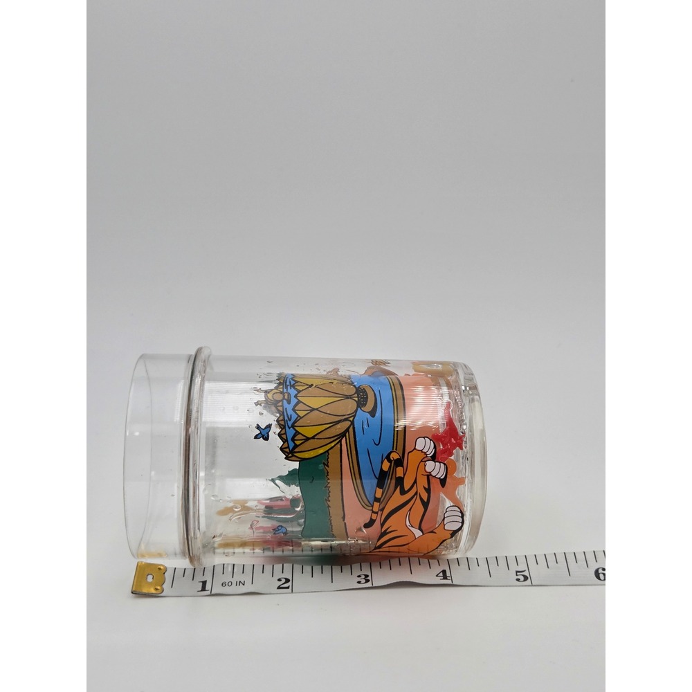Vintage Disney Aladdin Acrylic Glitter Tumbler Jasmine Rajah Abu Plastic Cup - Picture 7 of 7